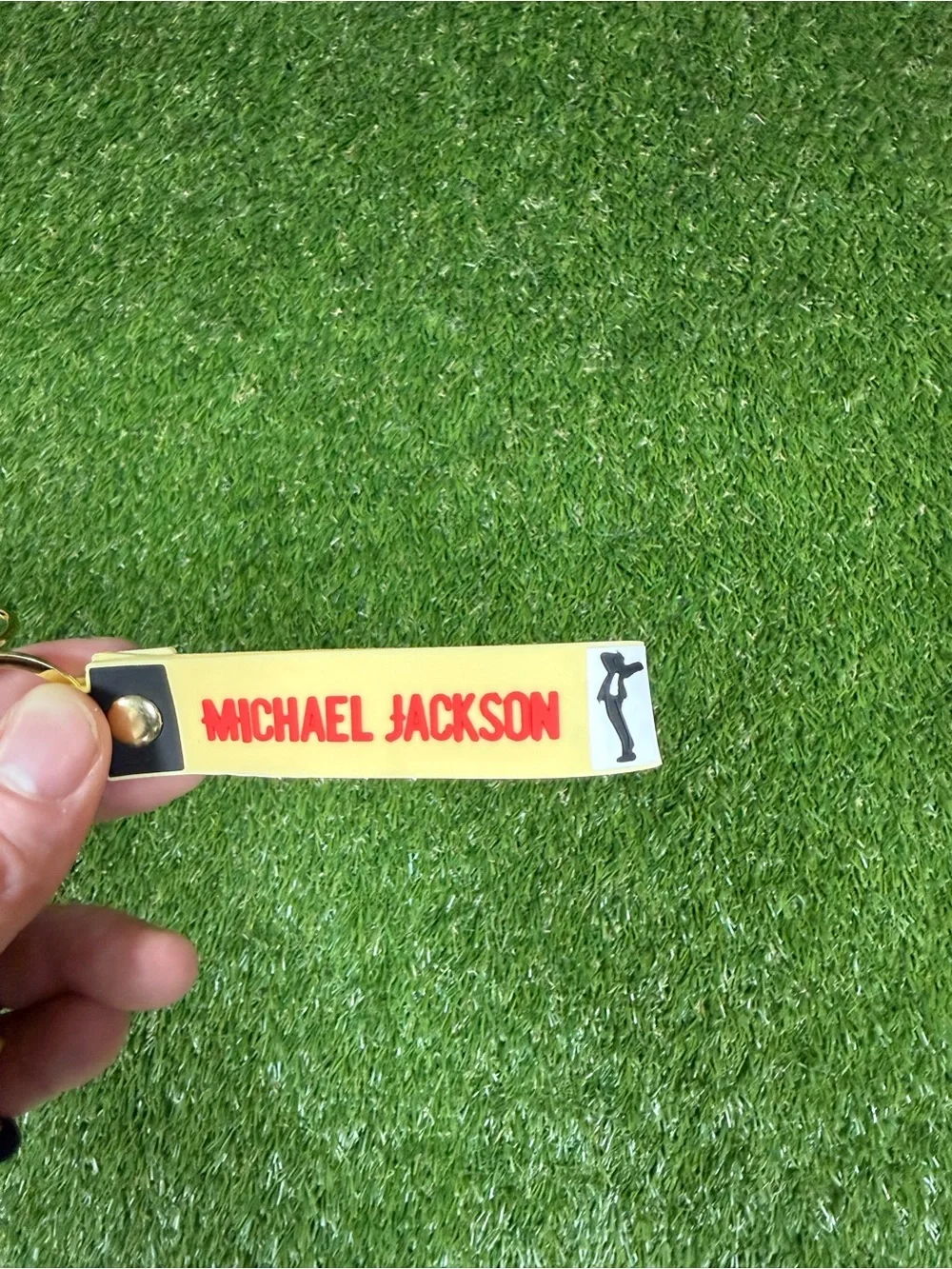 Yellow Michael Jackson Keychain - Kids Accessories
